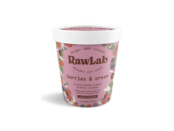Helado saludable RawLab sabor berries & cream