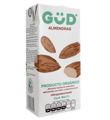 Leche de almendras orgánicas Güd sin azúcar 1 lt