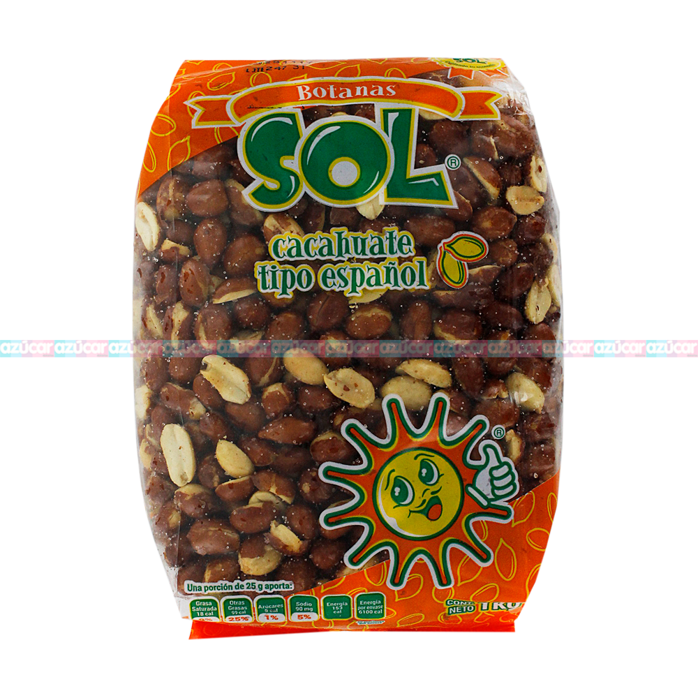 Cacahuate español c/sal Del Sol