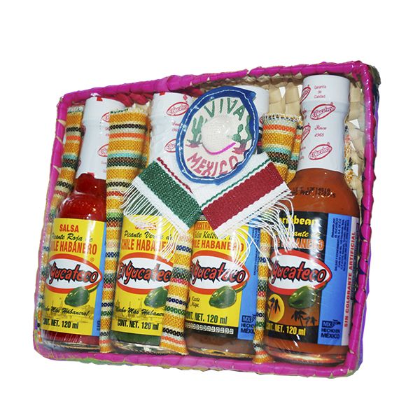 Canasta de salsas El Yucateco