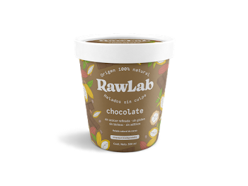 Helado saludable RawLab sabor chocolate