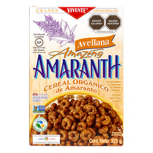 Cereal de Amaranto Orgánico Vivente avellana