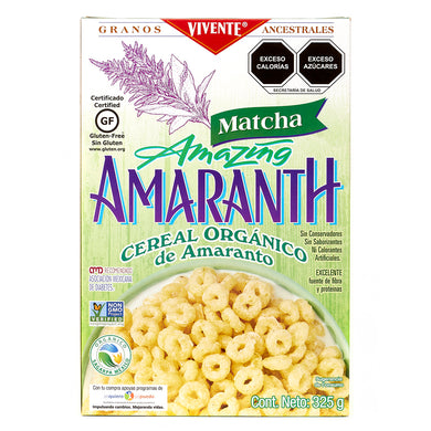 Cereal de Amaranto Orgánico Vivente matcha