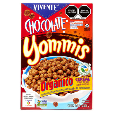 Cereal de Maíz orgánico Yommis chocolate 285 g