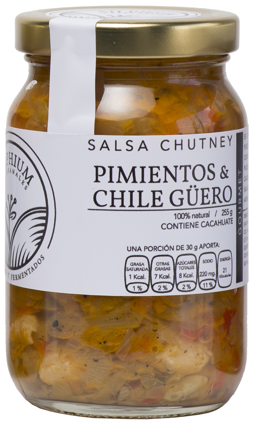 Salsa Chutney Pimientos & Chile guero (Silphium) 255 g