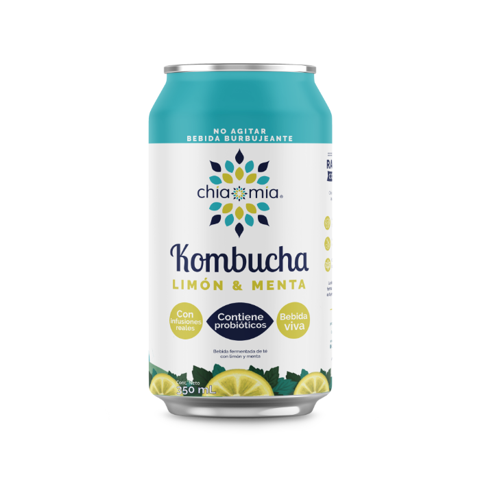 Kombucha Limón y Menta 350 ml