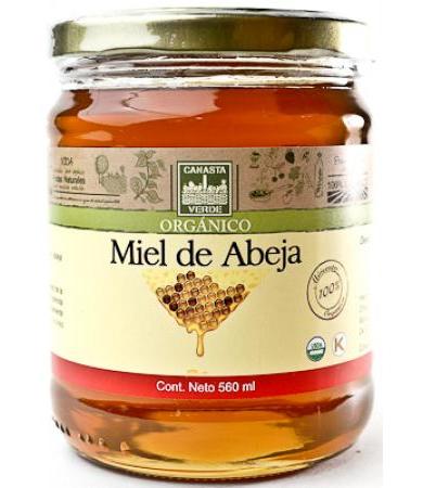 Miel de abeja orgánica Canasta Verde 560 ml