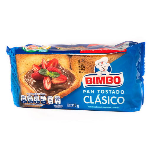 Pan tostado Bimbo clásico 210 g