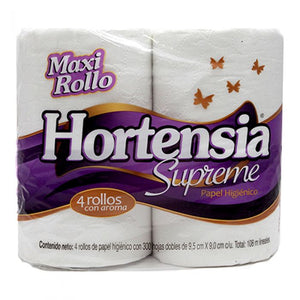 Papel higiénico Hortensia 4 rollos