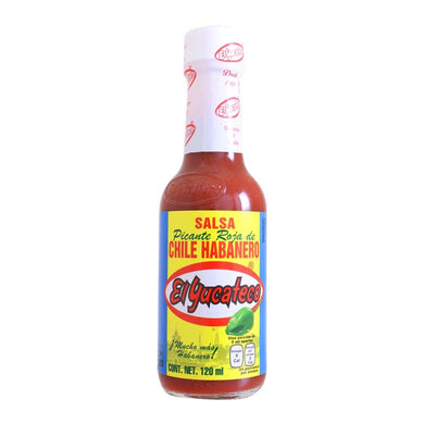 Salsa roja de chile habanero El Yucateco 120 ml