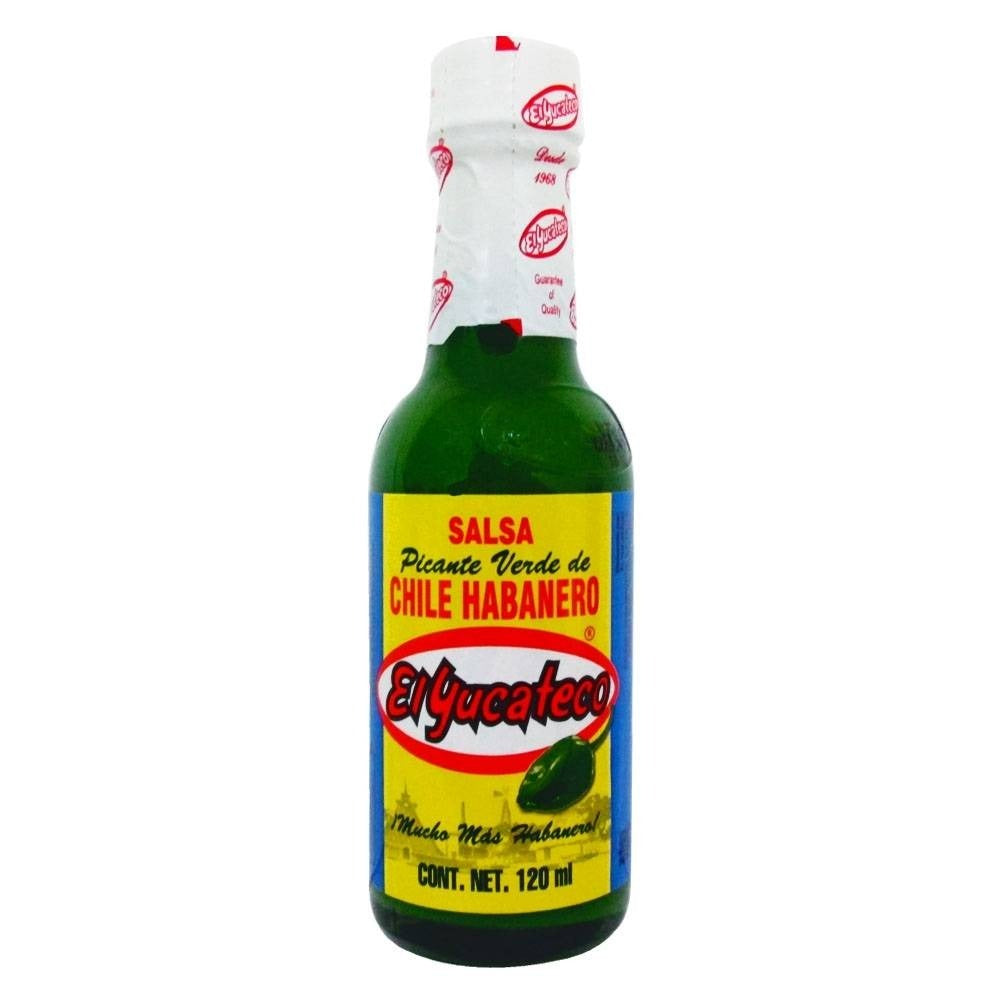 Salsa verde de chile habanero El Yucateco 120 ml