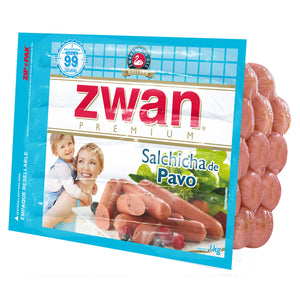 Salchicha de pavo Zwan 1 kg