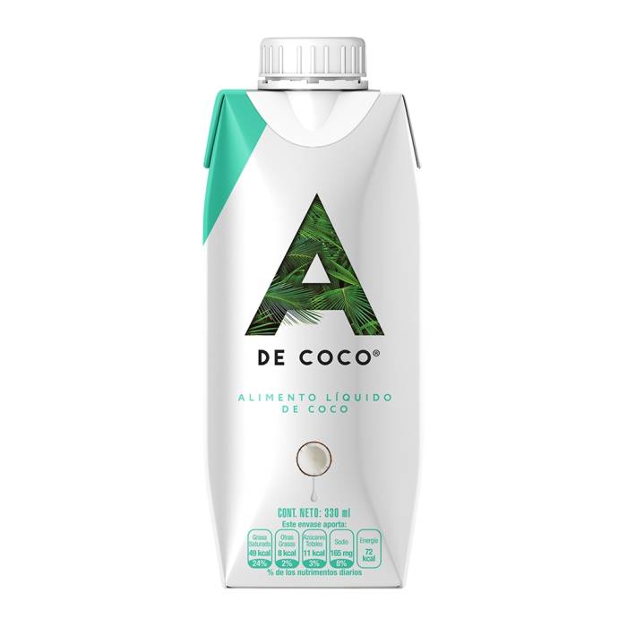 Alimento líquido de coco A de Coco 330 ml
