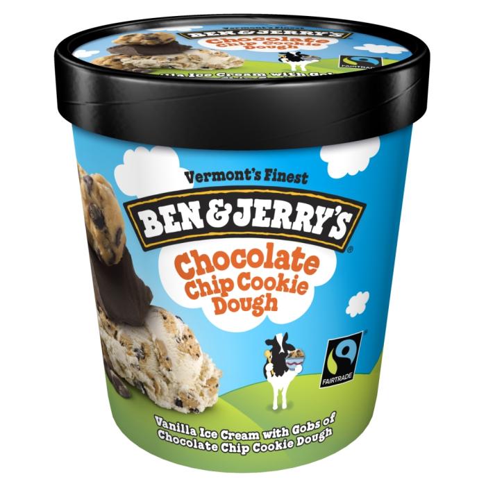 Helado Ben and Jerrys chocolate chip cookie dough 473 ml
