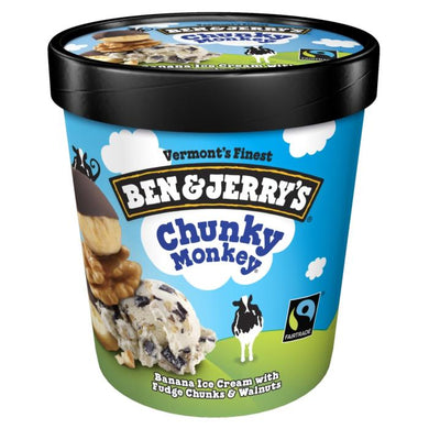 Helado Ben and Jerrys Chunky Monkey 473 ml