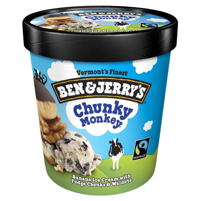 Helado Ben and Jerrys Chunky Monkey 473 ml