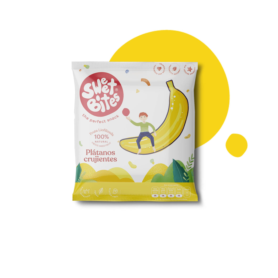 Plátanos liofilizados Sweet Bites bolsa 15 gramos