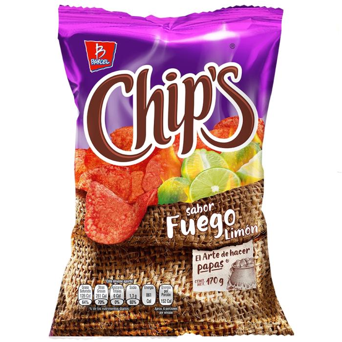 Papas Chip's sabor fuego 170 g