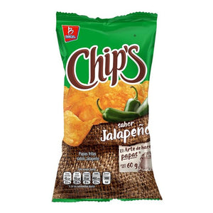 Papas fritas Chip's sabor jalapeño 60 g