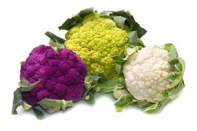 Coliflor de colores