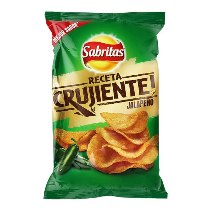 Papas Sabritas Receta Crujiente sabor jalapeño 170 g