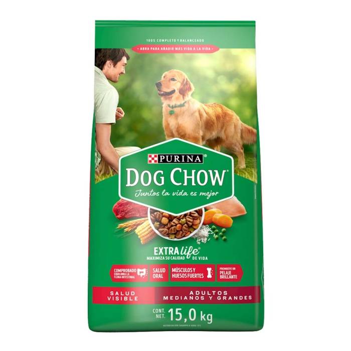 Alimento para perro Dog Chow Extra Life adultos medianos y grandes 15.0 kg