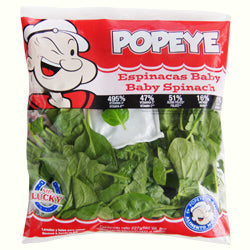 Espinaca baby Popeye bolsa 1.13 kg