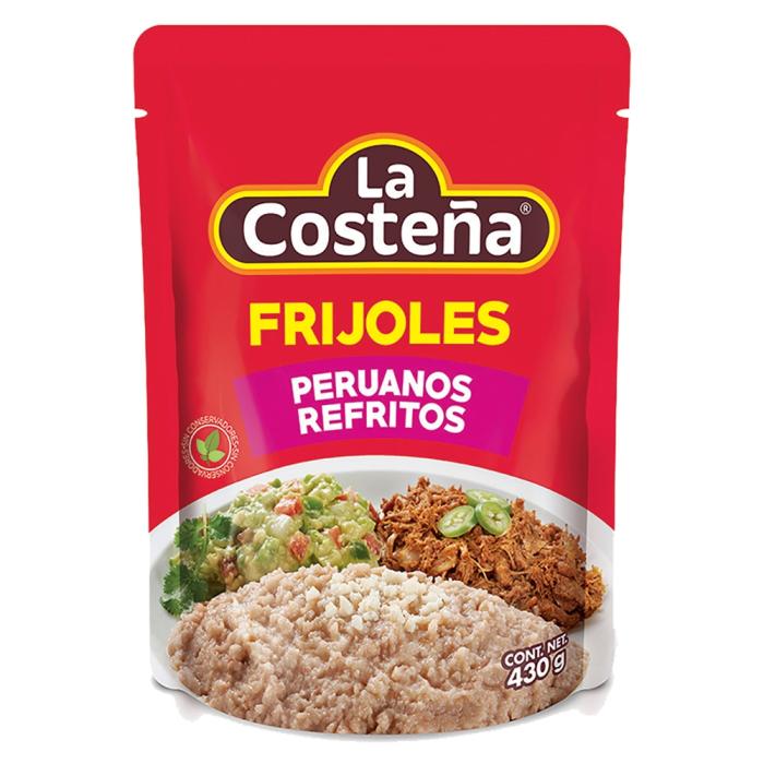 Frijoles peruanos La Costeña refritos en bolsa 430 g