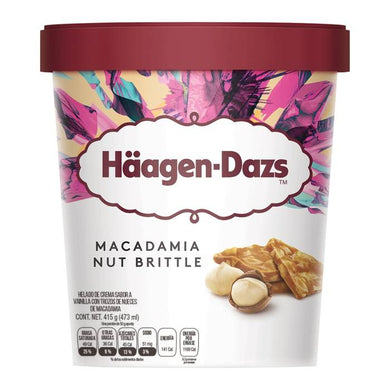 Helado Haagen Dazs nuez de macadamia 473 ml