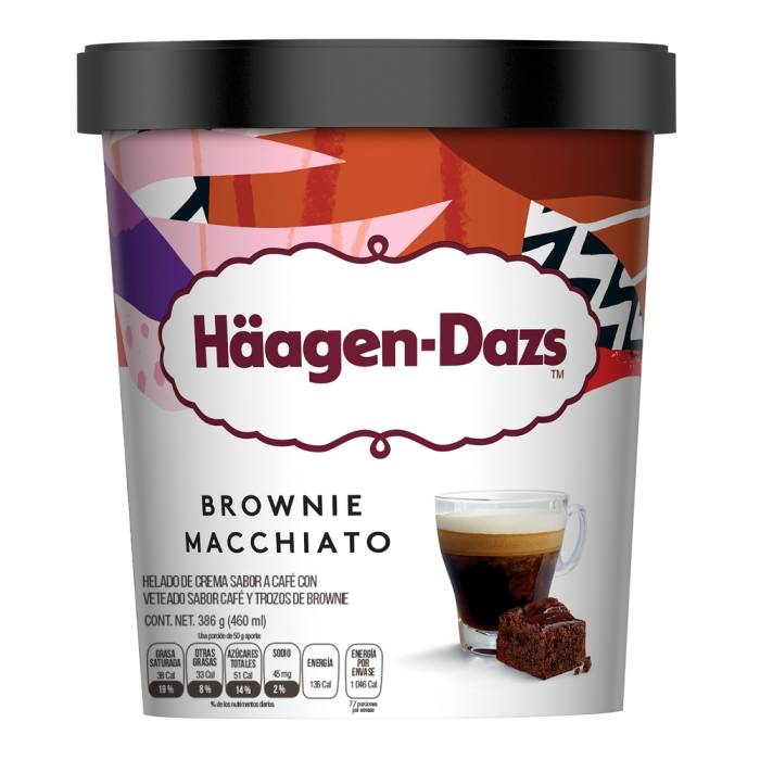 Helado Haagen Dazs Barista Collection brownie macchiato 460 ml