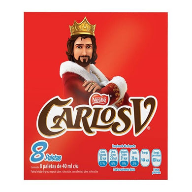 Paleta helada Nestlé Carlos V 8 pzas