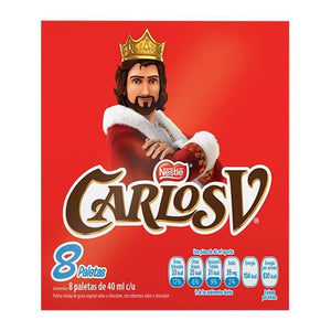 Paleta helada Nestlé Carlos V 8 pzas