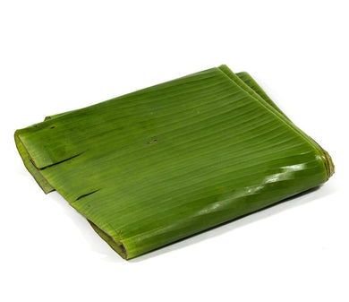Hoja de plátano verde