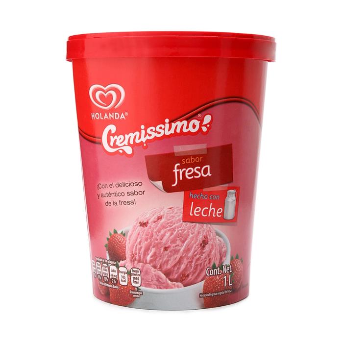 Helado Holanda Cremissimo sabor fresa 1 l