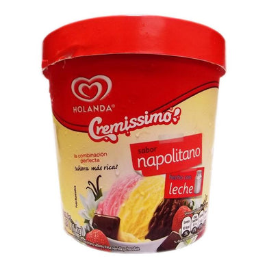 Helado Holanda Cremissimo sabor napolitano 1.89 l