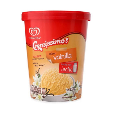 Helado Holanda Cremissimo sabor vainilla 1 l