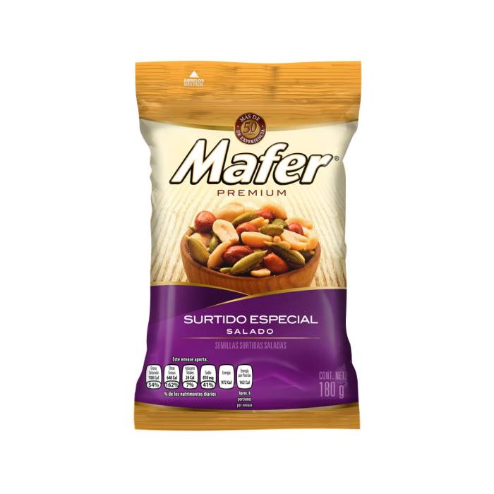 Mix de semillas Mafer surtido especial salado 180 g
