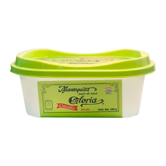 Mantequilla sin sal Gloria untable 250 g