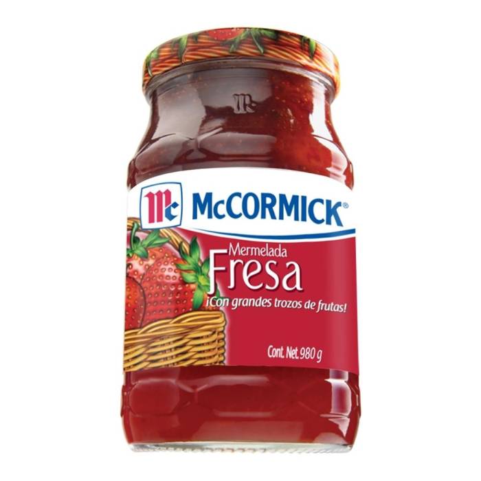 Mermelada de fresa McCormick 980 g