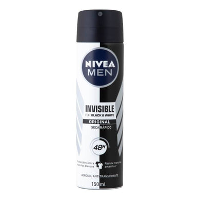Antitranspirante Nivea Men black and white power en aerosol para caballero 150 ml