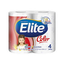 Papel higiénico Elite 4 rollos