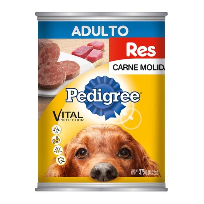 Alimento para Perro Pedigree Vital Protection Carne Molida de Res Adulto 375 gr