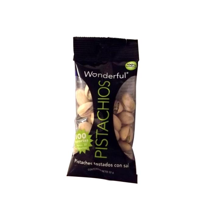 Pistaches Wonderful tostados con sal 32 g