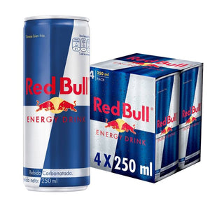 Bebida energética Red Bull 4 latas de 250 ml c/u