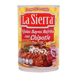 Frijoles bayos La Sierra refritos con chipotle 440 g