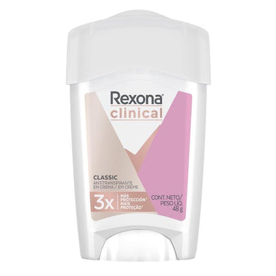 Antitranspirante Rexona Clinical classic en crema para dama 48 g