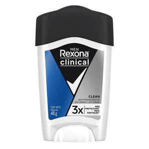 Antitranspirante Rexona Clinical clean en crema para caballero 48 g