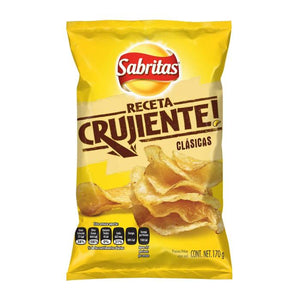 Papas Sabritas Receta Crujiente con sal 170 g