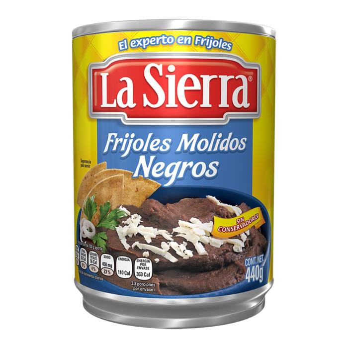 Frijoles negros La Sierra molidos 440 g