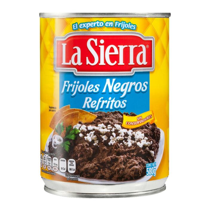 Frijoles negros La Sierra refritos en lata 580 g